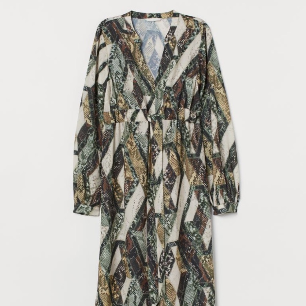 H&M Mama maternity snakeskin dress
